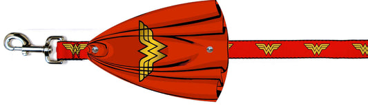 Dog Leash Cape - Wonder Woman Logo Red/Yellow Cape + Wonder Woman Logo Red/Yellow