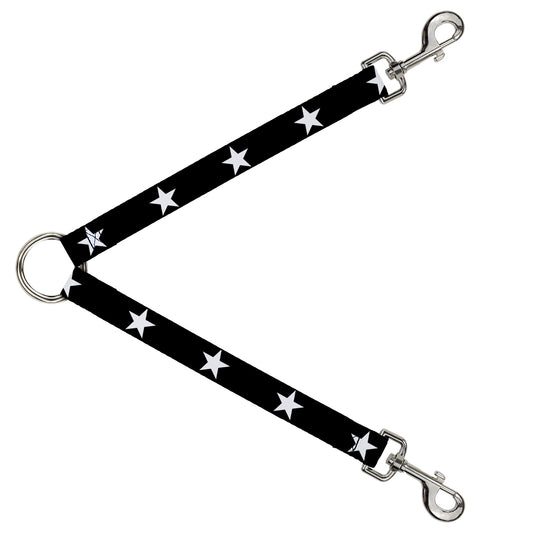 Dog Leash Splitter - Star Black/White