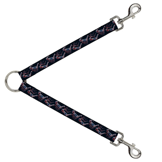 Dog Leash Splitter - 3-D Glasses Black