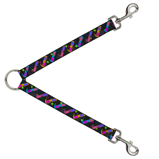 Dog Leash Splitter - 3-D Glasses w/Stars Multi Color