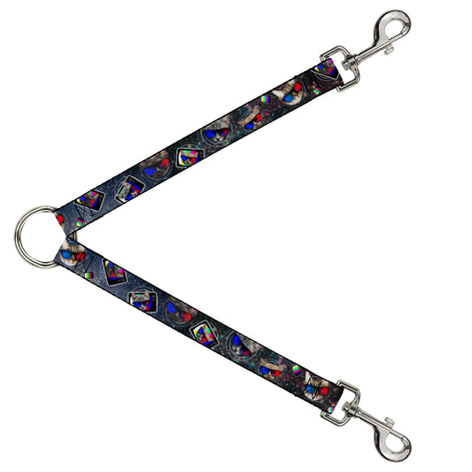 Dog Leash Splitter - 3-D TV Cats in Space
