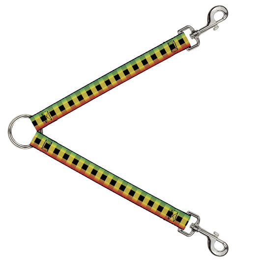 Dog Leash Splitter - Buffalo Plaid Rasta