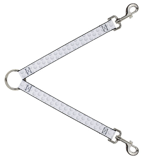 Dog Leash Splitter - Golf Ball Dimples Whites