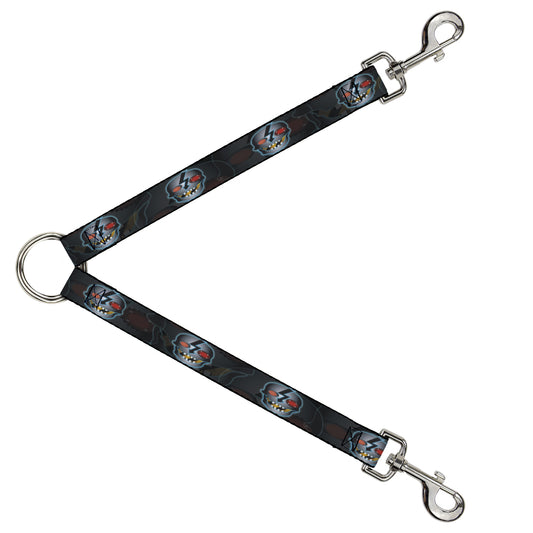Dog Leash Splitter - High Voltage Skull
