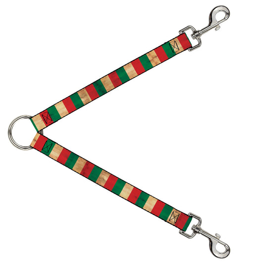 Dog Leash Splitter - Italy Flag Continuous Vintage