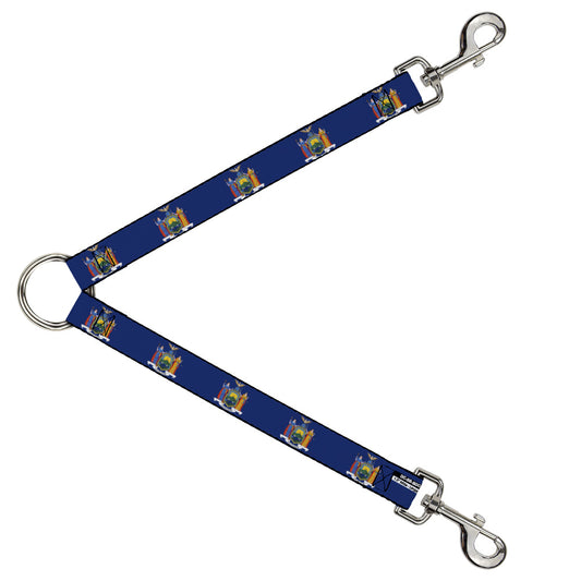 Dog Leash Splitter - New York Flag Continuous