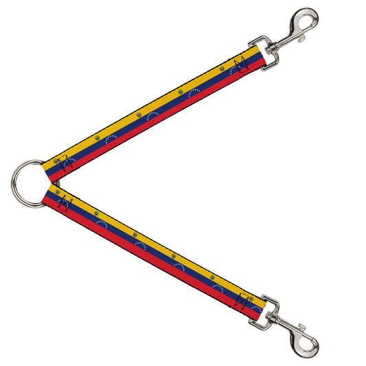 Dog Leash Splitter - Venezuela Flag Continious Repeat