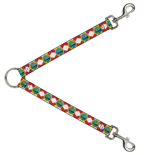Dog Leash Splitter - Florida Flag Continuous