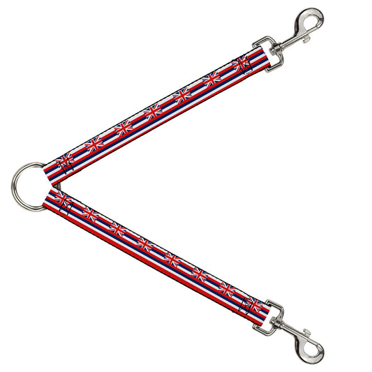 Dog Leash Splitter - Hawaii Flag Continuous Repeat
