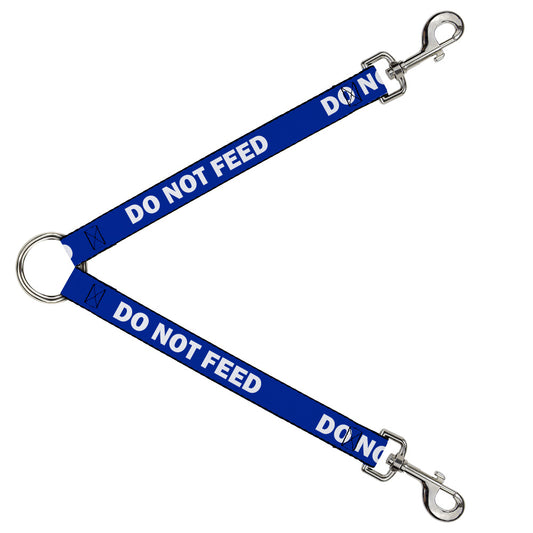 Dog Leash Splitter - Pet Quote DO NOT FEED Navy White