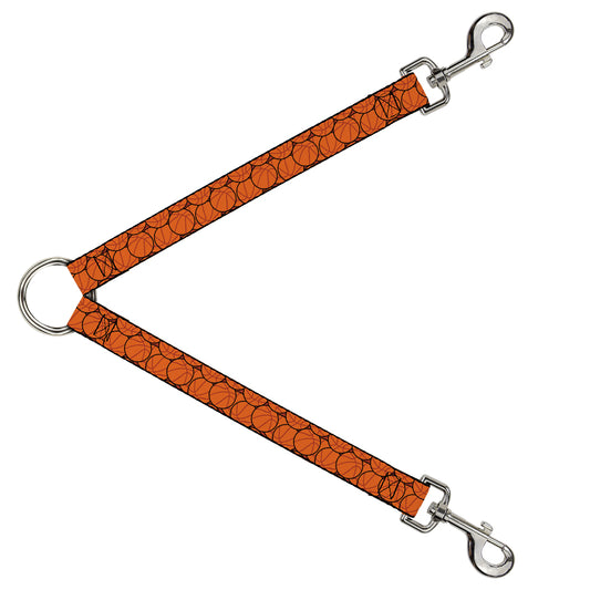 Dog Leash Splitter - Basketballs Stacked