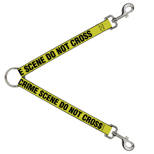 Dog Leash Splitter - CRIME SCENE DO NOT CROSS Yellow/Black