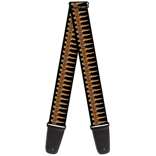Guitar Strap - Printed Bullets Pattern