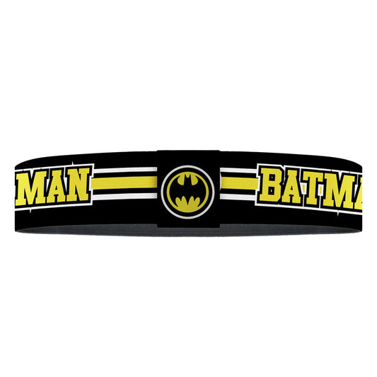 Headband  - 1.0" - BATMAN/Bat Signal Triple Stripe Black/White/Yellow