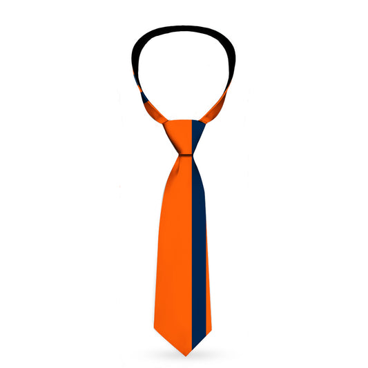 Necktie Standard - Racing Stripe Orange Navy