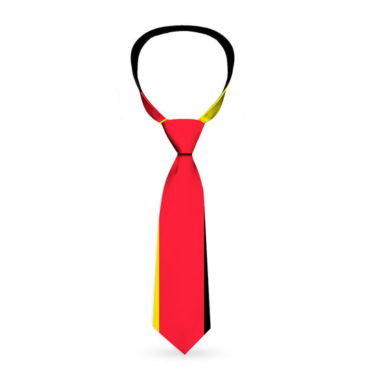 Necktie Standard - Stripes Black Red Yellow