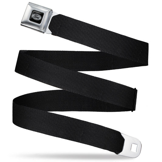 Ford Emblem - 
 Seatbelt Belt - Black Webbing