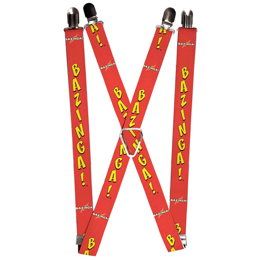 Suspenders - 1.0" - BAZINGA! Red Gold