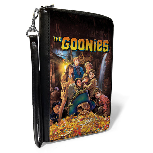 PU Zip Around Wallet Rectangle - THE GOONIES Treasure Movie Poster Group Pose