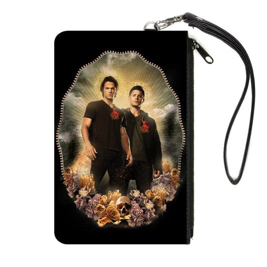 Canvas Zipper Wallet - LARGE - Supernatural Sam and Dean Winchester Saints and Sinners Pose