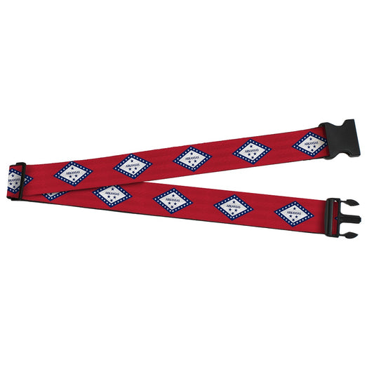 Luggage Strap - 2.0" - Arkansas Flag Red Blue White