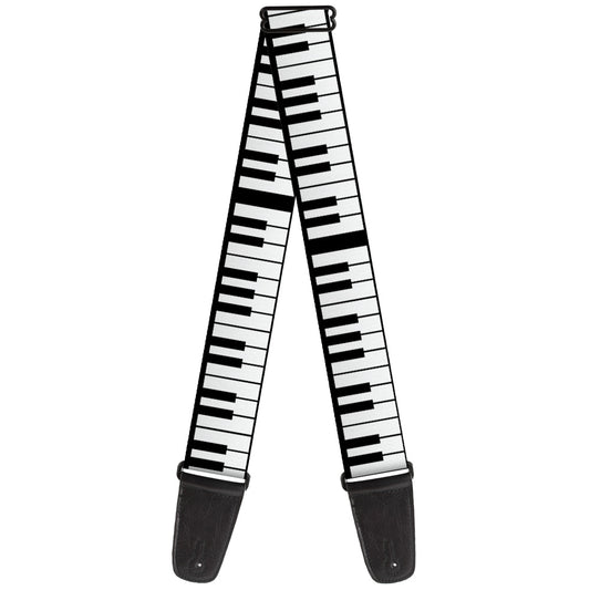Guitar Strap - Piano Keys
