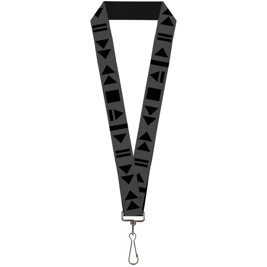 Lanyard - 1.0" - Control Buttons Black Gray