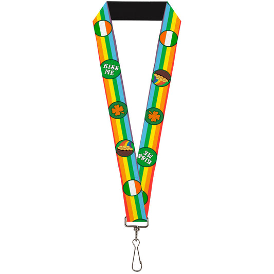 Lanyard - 1.0" - St. Pat's Rainbow Coins