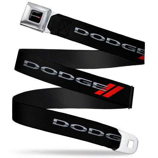 Dodge Red Rhombus Full Color Seatbelt Belt - Dodge Red Rhombus REPEAT Webbing