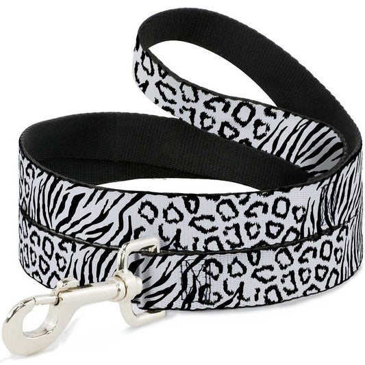 Dog Leash - Cheebra White/Black