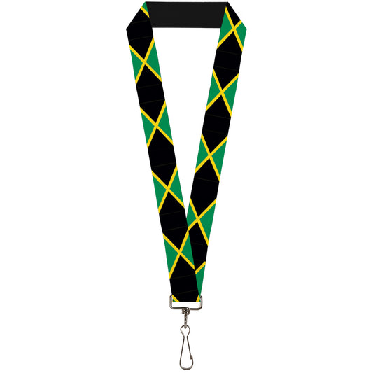 Lanyard - 1.0" - Jamaica Flags