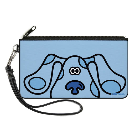 Canvas Zipper Wallet - SMALL - Blue's Clues Blue Face Blues