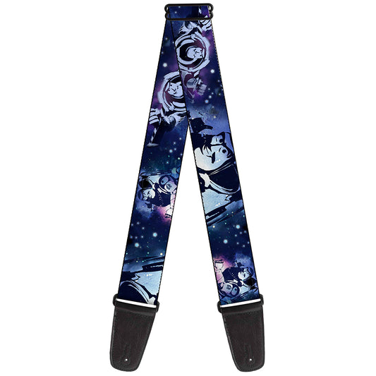 Guitar Strap - Buzz Lightyear Poses Galaxy Blues