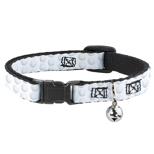 Cat Collar Breakaway - Golf Ball Dimples Whites