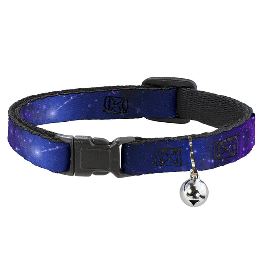 Cat Collar Breakaway - Galaxy Blues Purples