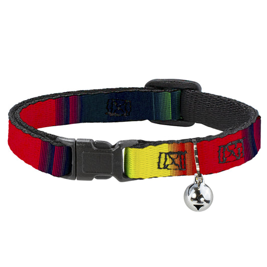 Cat Collar Breakaway - Zarape4 Vertical Rasta