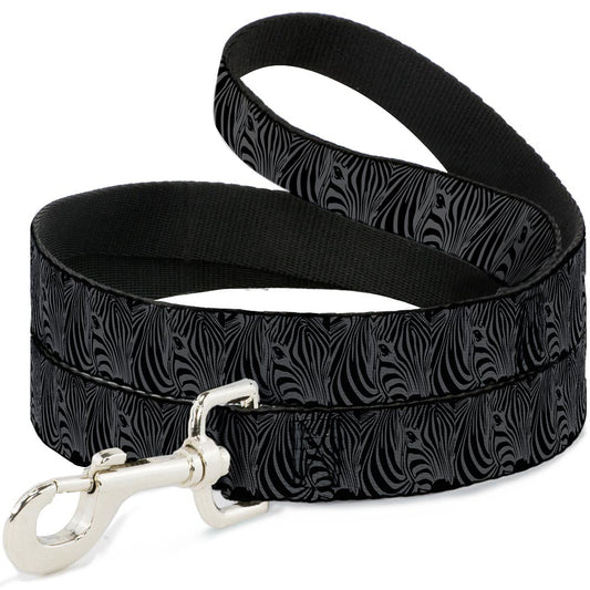 Dog Leash - Zebra Head Black/Gray