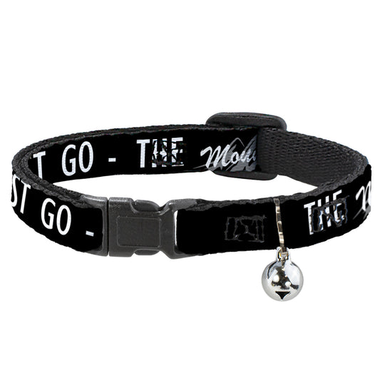 Cat Collar Breakaway - THE MOUNTAINS ARE CALLING AND I MUST GO Mountains Outline3 Black Gray White