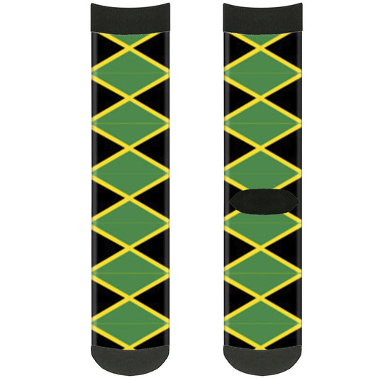 Sock Pair - Polyester - Jamaica Flags - CREW