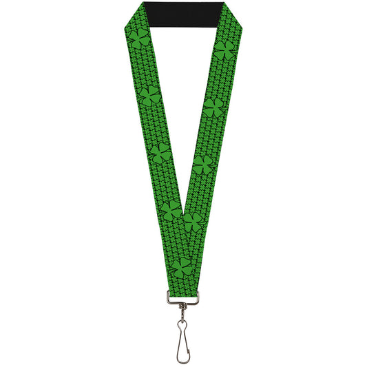 Lanyard - 1.0" - St. Pat's Clovers Green