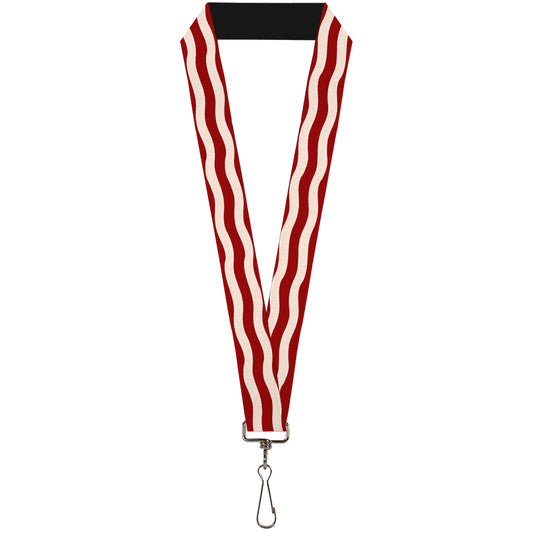 Lanyard - 1.0" - Bacon Stripe