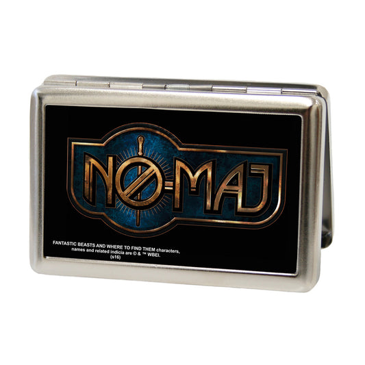 Business Card Holder - LARGE - FANTASTIC BEASTS AND WHERE TO FIND THEM NO-MAJ Icon FCG Black Golds Blues