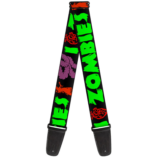 Guitar Strap - I "HEART" Zombies