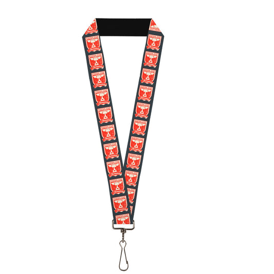 Lanyard - 1.0" - Cars 3 Piston Cup Champion Icon Weathered Gray Red White