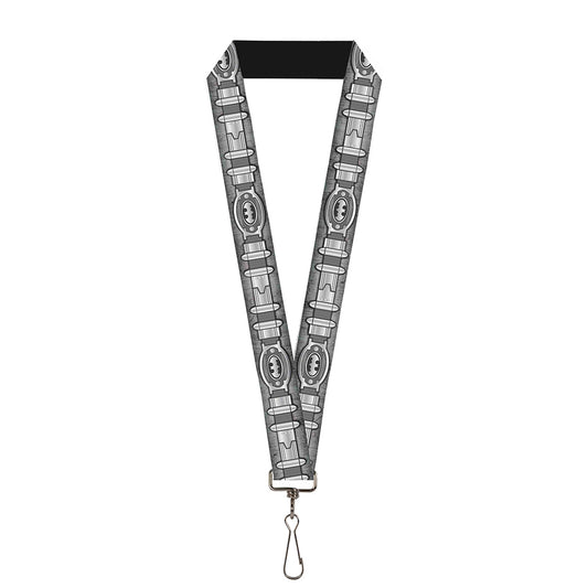 Lanyard - 1.0" - Batman Utility Belt Grays