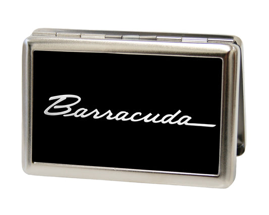 Business Card Holder - LARGE - BARRACUDA Script Logo FCG Black Silver