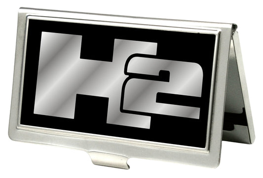 Business Card Holder - SMALL - H2 FCG Black Silver