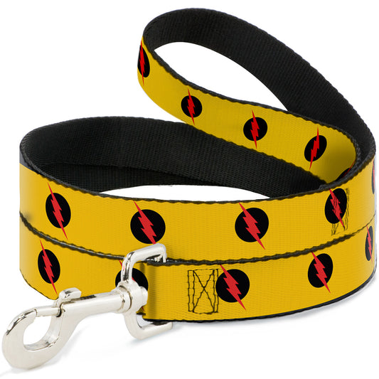 Dog Leash - Reverse Flash Logo Golden Yellow/Black/Red