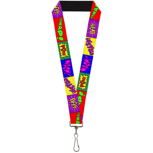 Lanyard - 1.0" - Sound Effect Blocks Multi Color