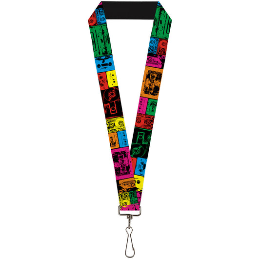 Lanyard - 1.0" - Tapes Multi Neon